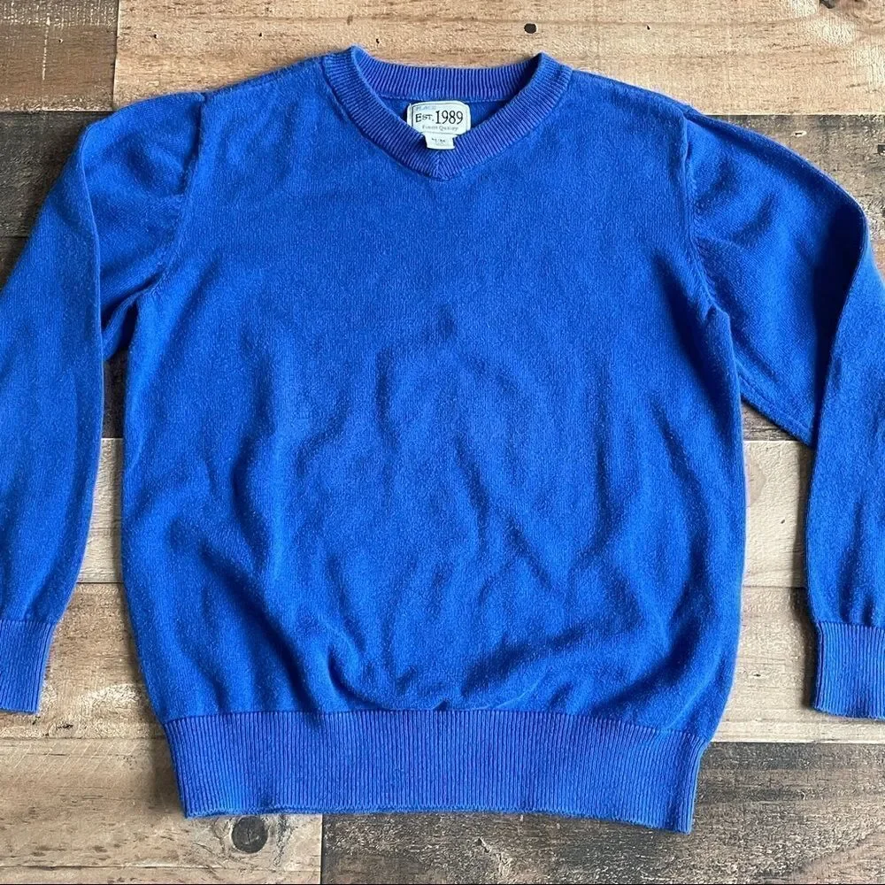 The Children’s Place Boys Royal Blue V-Neck Sweater Size Medium 7/8
